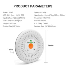 Carica l&#39;immagine nel visualizzatore di Gallery, CFGROW Lampada LED per Piante 100 W UFO Piante, Impermeabile,... - Ilgrandebazar