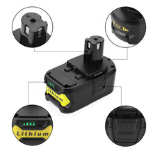 Carica l&#39;immagine nel visualizzatore di Gallery, Powilling 18V 5,0Ah Li-Ion Batteria di Ricambio Ryobi + Caricabatterie Ryo-2
