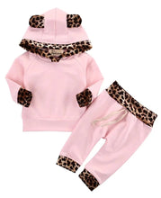 Carica l&#39;immagine nel visualizzatore di Gallery, Kfnire T-Shirt Top + Pantaloni Completi per Bambina con Felpa Rosa... - Ilgrandebazar