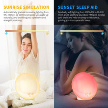 Carica l&#39;immagine nel visualizzatore di Gallery, Wake up Light Luce Sveglia da Comodino con Simulazione dell&#39;Alba e Tramonto... - Ilgrandebazar