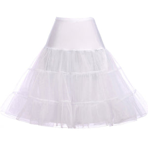 50s Donna Sottogonne Retro Petticoats lunghezza del ginocchio Petticoats... - Ilgrandebazar