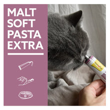 Carica l'immagine nel visualizzatore di Gallery, GimCat Malt-Soft Pasta Extra, Anti-Hairball Snack per gatti che favorisce l’espulsione dei boli di pelo, 1 tubetto, 1 x 50 g