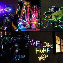 Carica l&#39;immagine nel visualizzatore di Gallery, Vicloon 100 Pezzi Braccialetti Luminosi Fluorescenti Glow Stick,Colori Glow2
