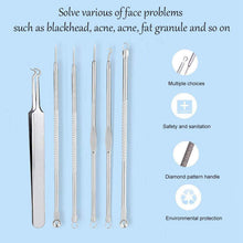 Carica l'immagine nel visualizzatore di Gallery, Blackhead Set,VIMILOLO Pinza Rimozione Punti Neri Naso Leva Acciaio Inox Comedoni Professionale per Uomo Donne Estrattore Strumento per Pulizia Acne dal Viso Strumenti per Punti Neri
