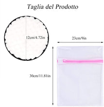 Carica l'immagine nel visualizzatore di Gallery, 6 Pezzi Dischetti Struccanti Lavabili, VEGCOO Dischetti Struccanti Lavabili in Microfibra, Dischetti Struccanti Riutilizzabili con Borsa Della Lavanderia, per Tutti I Tipi di Pelle (A)