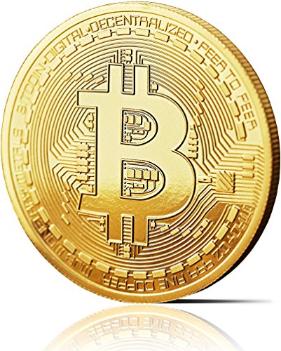 innoGadgtes Moneta Fisica Bitcoin rivestita in Oro 24 carati. Bitcoin, - Ilgrandebazar
