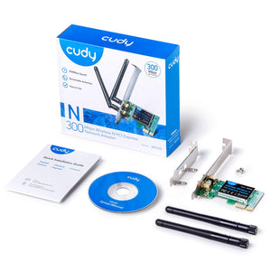 Cudy 300 Mbit/s PCIe WLAN, Scheda di rete WLAN PCI Express da 300 Mbit/s. - Ilgrandebazar