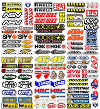 Carica l&#39;immagine nel visualizzatore di Gallery, MAS DI VITALE MARIA ditta individuale Adesivi Moto Sponsor 113 Pz 36X33 CM
