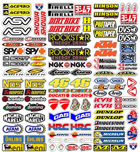 MAS DI VITALE MARIA ditta individuale Adesivi Moto Sponsor 113 Pz 36X33 CM