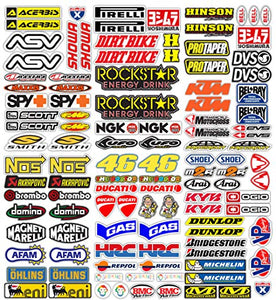 MAS DI VITALE MARIA ditta individuale Adesivi Moto Sponsor 113 Pz 36X33 CM