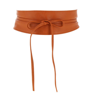 FASHIONGEN - cintura di finta pelle Obi MICA - Cammello, S-M - Ilgrandebazar