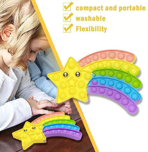 Carica l'immagine nel visualizzatore di Gallery, PIANETA Pop it Push it Fidget Toy, Pop Bubble, Gioco Antistress a fine Tensione Giocattolo sensoriale L'autismo allevia l'ansia. per Bambini e Adulti (Star)