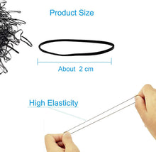 Carica l'immagine nel visualizzatore di Gallery, Rpanle Confezione da 1000 Mini Fasce Elastiche per Capelli Elastici a Treccia Morbida per Capelli per Bambini, Acconciatura da Sposa, Piccoli Dreadlock e Altro Ancora (Nero)