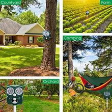 Carica l&#39;immagine nel visualizzatore di Gallery, Repellente Gatti, Homtiky Ultrasuoni Energia Solare IP66...