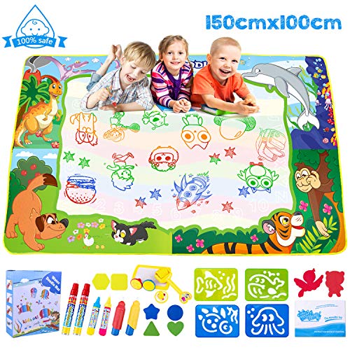SPLAKS Doodle Tappeto, Tappeto Magico Bambini 150 *100cm , Ampia Superficie... - Ilgrandebazar