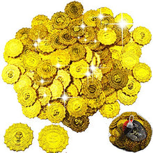 Carica l&#39;immagine nel visualizzatore di Gallery, BESTZY 100 Pezzi Monete Oro Pirata Plastica Giocattolo Halloween F