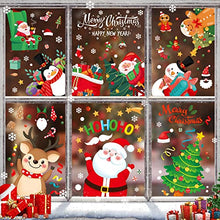 Carica l&#39;immagine nel visualizzatore di Gallery, Multper 116 Pezzi Vetrofanie Natalizie per Finestre, Decorazioni Natalizie, Rimovibile Adesivi Natalizi, Adesivi Natale Riutilizzabili, DIY Addobbi Natalizi, Renna, Babbo Natale, Fiocco di Neve