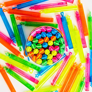 KreativeKraft Bolle di Sapone, Confezione da 40 Tubetti Sparabolle Sapone...