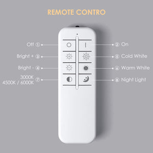 Albrillo Plafoniera LED Soffitto Dimmerabile - 24W 1600 Lumen Lampada Soffitto con Stelle, Telecomando con 3 Tempertura di Colore e Regolazione della Luminosità, Luce Notturna, per Camera da Letto