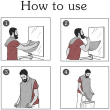 Carica l'immagine nel visualizzatore di Gallery, Barba Grembiule, Silingsan Beard Apron Cattura Barba e Capelli, Grembiule con Ventose per Specchio Lasciate Che il Vostro Bagno Pulire - Nero