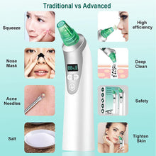 Carica l'immagine nel visualizzatore di Gallery, Aspiratore Punti Neri,Aspiratore Punti Neri Vacuum,Rimozione di Comedone,Blackhead Remover Vacuum,Macchina USB ricaricabile per rimuovere i punti neri per la pulizia del naso del viso green