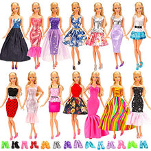 Carica l&#39;immagine nel visualizzatore di Gallery, Miunana 28 Pezzi per 11.5 5 Abiti + 10 Pcs Scarpe + 13 Accessori Per Barbie - Ilgrandebazar