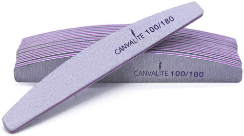 Set 10 Lime per Unghie 100 180, Canvalite Lime Unghie Professionali