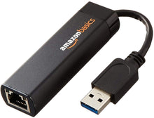 Carica l&#39;immagine nel visualizzatore di Gallery, Adattatore internet Ethernet, USB 3.0 a Confezione da 1, Nero - Ilgrandebazar