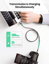 Carica l&#39;immagine nel visualizzatore di Gallery, UGREEN Cavo Mini USB, Cavo da USB Tipo A a Mini B Ricarica e Trasmissione Dati Compatibile con Disco Rigido GPS Controller PS3 GoPro Hero 4 Canon EOS 700D Nikon D3100 Fotocamera Lettore MP3-2m