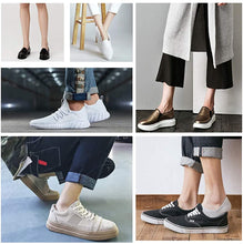 Carica l'immagine nel visualizzatore di Gallery, YOUCHAN Calzini per sneaker, unisex, 10 paia di calzini invisibili, senza show, grande cuscinetto in silicone, antiscivolo 10*nero 39-42
