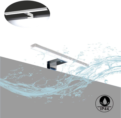 Kimjo LED 5W Lampada Specchio da Bagno 350LM 4000K Bianco Neutro 230V IP44 Lampada Trucco Illuminazione Trucco 30cm Plastica ABS per Illuminazione Luce da Parete