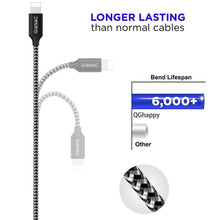 Carica l&#39;immagine nel visualizzatore di Gallery, QGhappy Phone Cavo,[4 Pezzi/0.5M 1M 2M 3M] Nylon Cavo [4