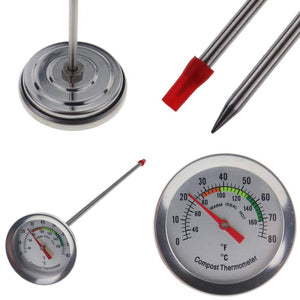 Compost termometro - acciaio inox quadrante termometro per Stainless Steel - Ilgrandebazar