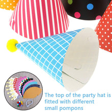 Carica l&#39;immagine nel visualizzatore di Gallery, BESTZY 22pcs Cappellini per Feste Compleanno Bambini Carta...