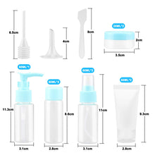 Carica l&#39;immagine nel visualizzatore di Gallery, BROTOU 14 Pezz Bottigliette da viaggio Set Aereo Contenitori Viaggio Blu - Ilgrandebazar