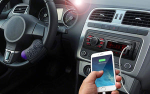 Autoradio Bluetooth, Stereo Auto Bluetooth Ricevitore, QINFOX 1 DIN, Nero - Ilgrandebazar