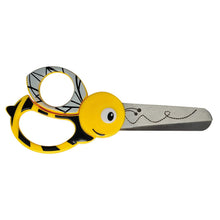 Carica l'immagine nel visualizzatore di Gallery, Fiskars Forbici per bambini a forma di ape, A partire da 4 anni, Lunghezza: 13 cm, Per destrorsi e mancini, Lama in acciaio inossidabile/Impugnature in plastica, Giallo, 1003747