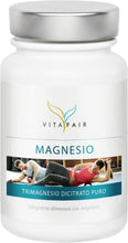 Carica l'immagine nel visualizzatore di Gallery, Magnesio - 456 mg per porzione - 360 Capsule - 120% del fabbisogno giornaliero - Trimagnesio dettato - Vegan - Biodisponibilità massima - German Quality