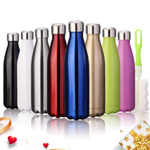 Carica l&#39;immagine nel visualizzatore di Gallery, king do way Portatile Borraccia in Acciaio Inox, Termica Bottiglia 500ml, Blu - Ilgrandebazar