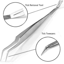 Carica l'immagine nel visualizzatore di Gallery, EasyULT Pinza per Zecche,Pinzetta per Zecche Acciaio Inossidabile di qualità Professionale Rimozione delle Zecche Rimozione Zecche per Cani e Gatti