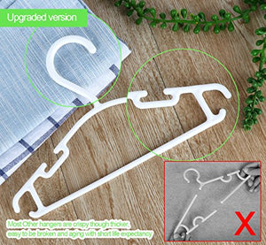 ilauke Set di 36 Grucce Appendiabiti in Plastica per Bambino, Bianco 36 Pezzi - Ilgrandebazar