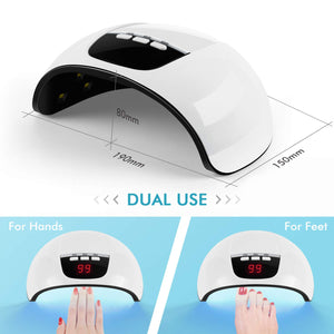 TAOCOCO Lampada UV LED può Curare Rapidamente i Raggi Gel Bianco - Ilgrandebazar