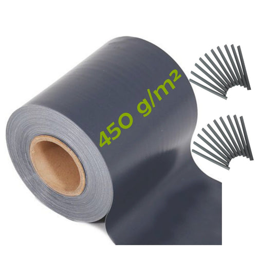 workingHOUSE - Strisce di protezione anthrazit m. 20 Klemmstreifen, Grigio