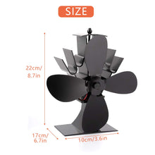 Carica l&#39;immagine nel visualizzatore di Gallery, Locisne Funzionamento silenzioso Mini 4 pale Termocamino Camino Ventilatore... - Ilgrandebazar