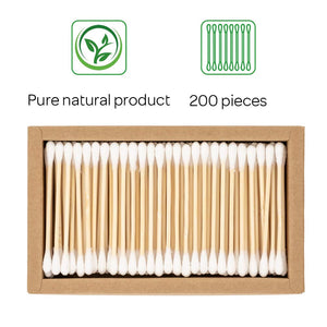 BLUZELLE [200 pezzi] Bamboo Buds, tamponi di cotone 100% privi plastica e... - Ilgrandebazar