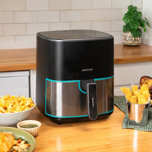 Carica l'immagine nel visualizzatore di Gallery, Cecotec Friggitrice ad aria senza olio da 5,5 litri Cecofry Fantastik Inox 5500 Air Fryer. 1700 W, 9 menu, finiture in acciaio inox, tecnologia PerfectCook, 80-200 °C, 0-60 minuti