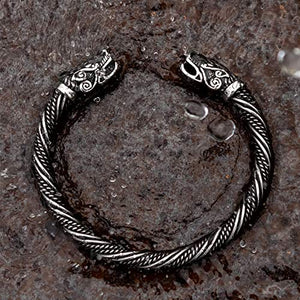 Bracciale da uomo in acciaio inox massiccio, stile vichingo, creato per... - Ilgrandebazar