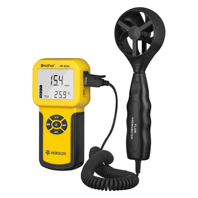 Anemometro Digitale Holdpeak 826A per Misuratore di Velocità / Temperatura... - Ilgrandebazar