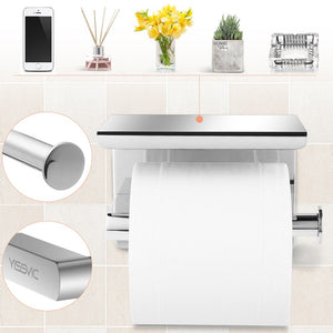 Yissvic Porta Carta Igienica Portarotolo Acciaio Inox 304 spesso - Ilgrandebazar