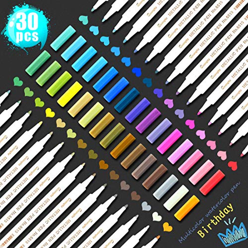 O-Kinee Pennarelli Metallici, Metallic Marker Penne, 30 30